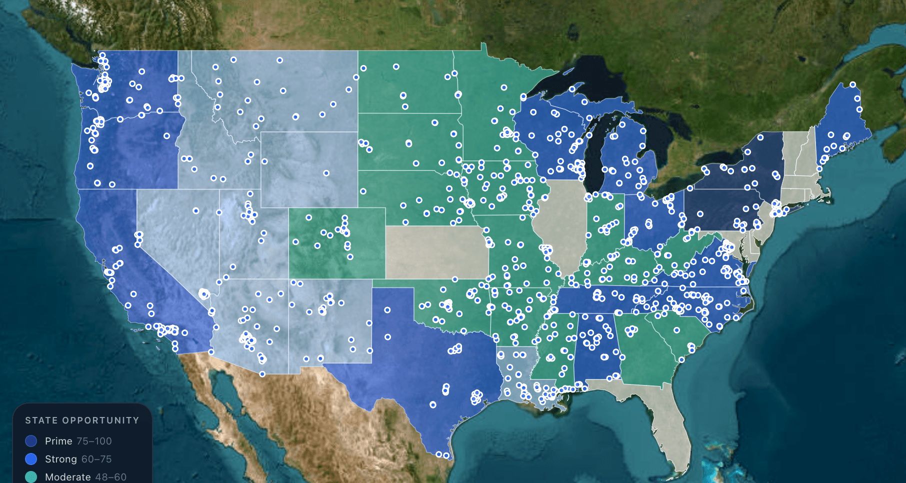 Pluvial national data visualization
